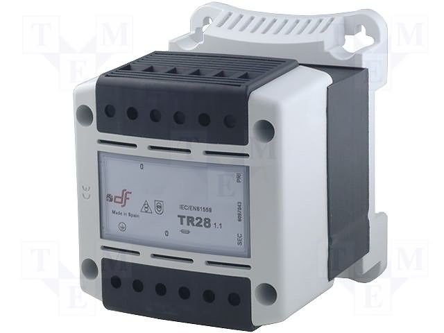 Drošības transformators 500VA, 230VAC, 230V, IP20, Mounting: DIN, Pēc iepriekšēja pasūtījuma