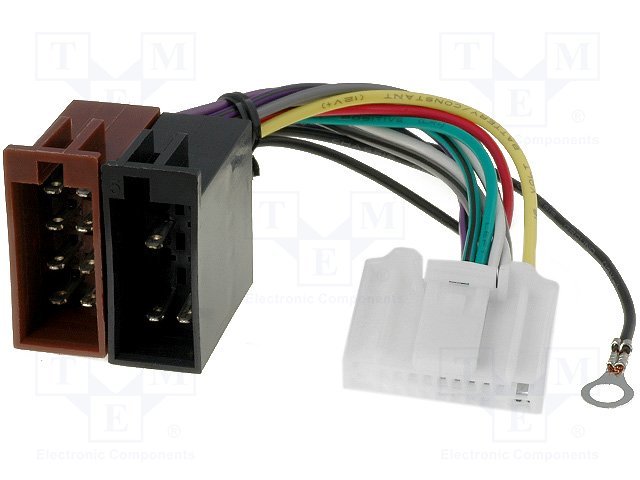 ZRS-180 Connector for radio Mazda, Nissan, Opel, Renault, Subaru -> ISO