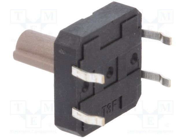Mikroslēdzejs horizontāls, SPST-NO, OFF-(ON), 0.05A/12VDC, THT, 12x12x4mm, 1.8N, L=8mm