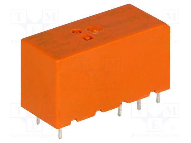 Relejs DC24V, SPDT, 16A/250VAC, 16A/24VDC, 1.44kΩ(16.66mA), viens kontakts uz pārslēgšanu, 29x12.7x15.7mm, TE Connectivity