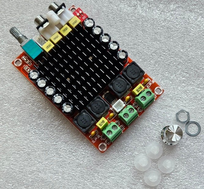 Modulis: audio, jaudas pastiprinātajs TDA7498, Digital Audio, Stereo, 2x100W, 6Ω and VCC=36VDC(14...39V), ХН-М510