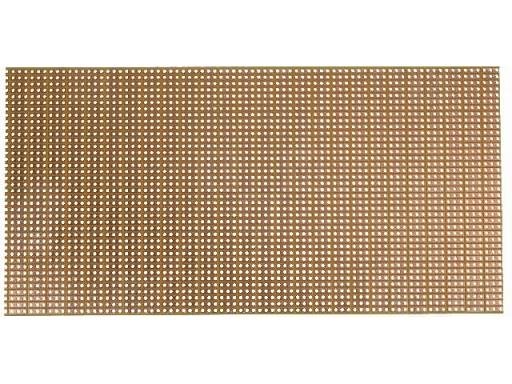 Maketēšanas plate 200x100mm ar caurumiem, getinaks, 3 kontakti ir savienoti kopā, 1.5mm