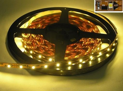 LED lenta, 12V/SMD5050-300LED/IP63/5m/8mm, silta balta