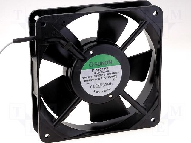 120x120x25mm, AC230V, ritgultnis, 112m3/h, 44dB, 2150prm, 19W, Ventilators