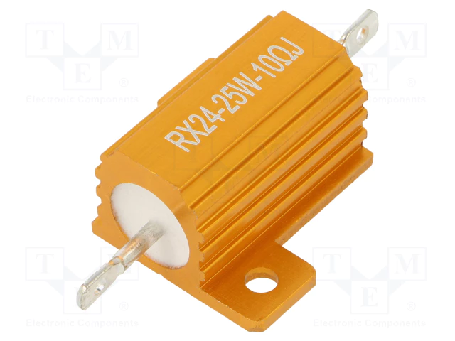 10R 25W, ±5%, Rezistors, 27.3x28x14.6mm