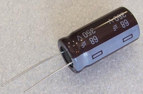 68/350V, 105C, Ø16x32mm, ±20%, Kondensators elektrolītisks, 2000h, TEAPO, ar lokaniem izvadiem