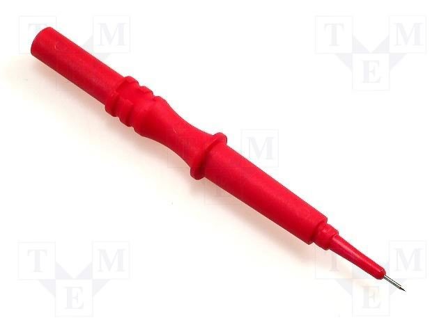 Mērītāju mērstienis, atsperu adata D=0.75mm, ligzla d=4mm, sarkana krasa