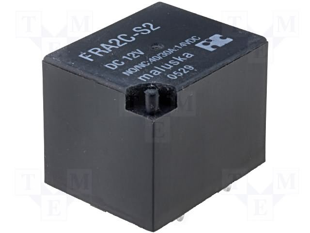 Relejs DC12V, SPDT, 30A/14VDC, 90R(133mA), IP67, viens kontakts uz pārslēgšanu, 26x22x22.3mm, FORWARD INDUSTRIAL CO.