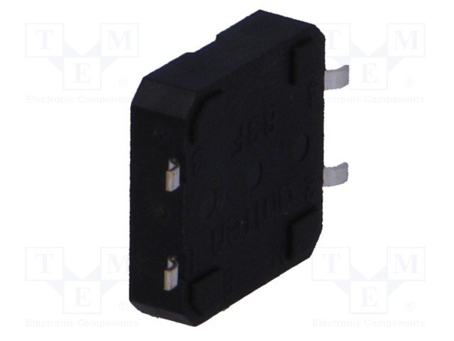 Mikroslēdzejs horizontāls, SPST-NO, OFF-(ON), 0.05A/12VDC, SMD, 12x12x4mm, 1.6N, L=0.5mm