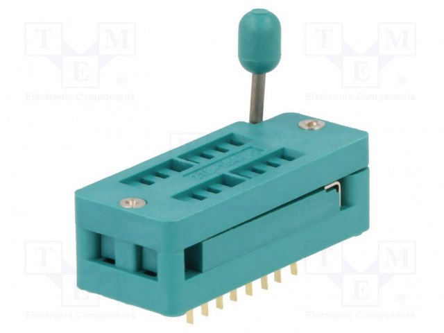 DIP16 TESTA panelis, 2.54mm/7.62mm