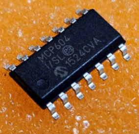 MCP604-I/SL SMD Mikroshēma operational amplifier, 2.8MHz, 110dB, SO14