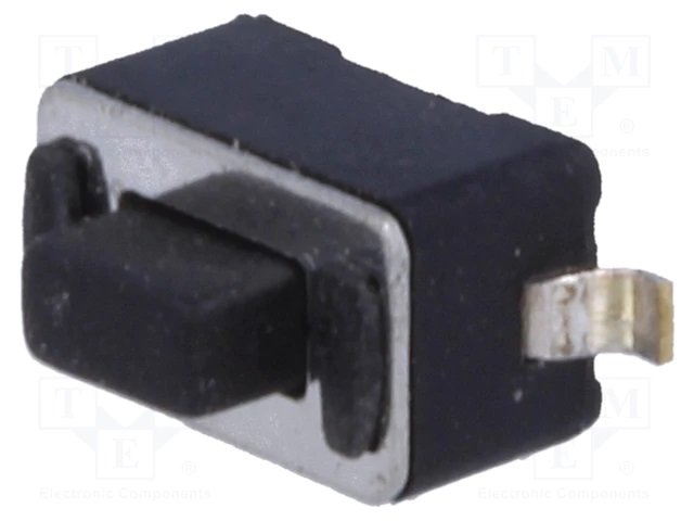 Mikroslēdzejs horizontāls, SPST-NO, OFF-(ON), 0.05A/12VDC, SMD, 6x3.5x3.5mm, 1.6N, L=1.5mm