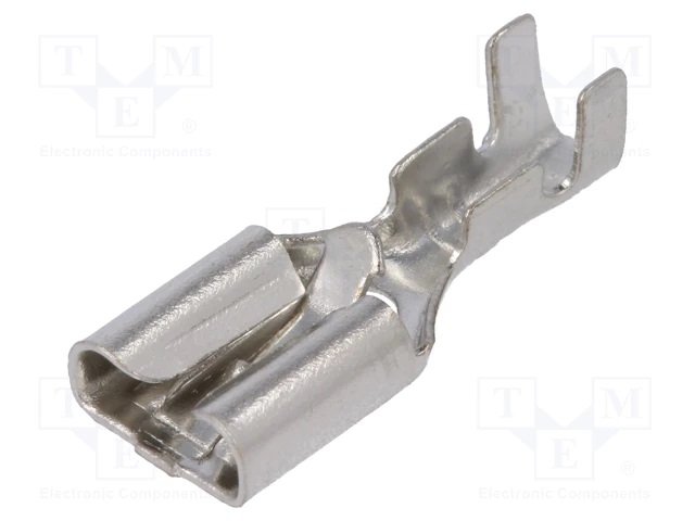 6.3x0.8mm spaile, ligzda, atvērta, neizolēta, 1...1.5mm2