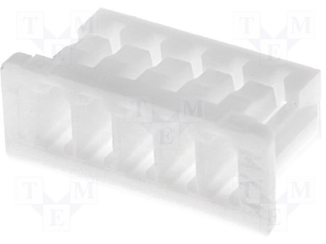 5pin, štekers/mama uz vadam, bez kontaktiem, solis=1.25mm, 32AWG, 0.032mm², 125V/1A, Micro serija