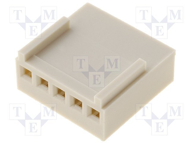 5pin, štekers/mama uz vadam, bez kontaktiem, solis=2.54mm, 250V/3A, NS25