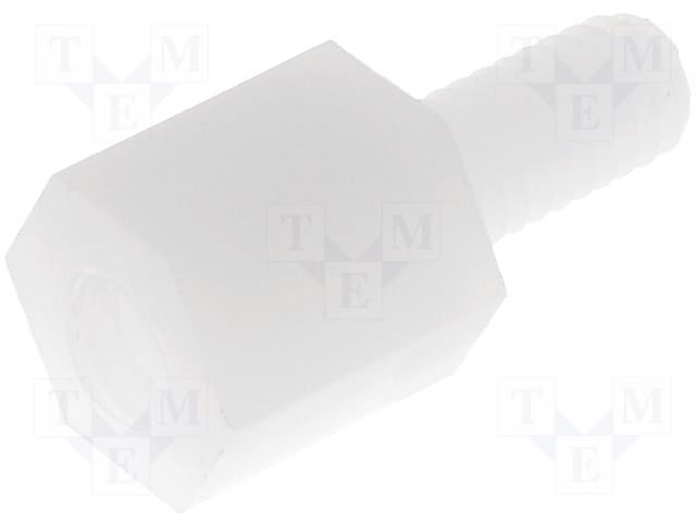 Distancers plastmasas L=5mm, M3 iekšeja vitne- M3 areja vitne