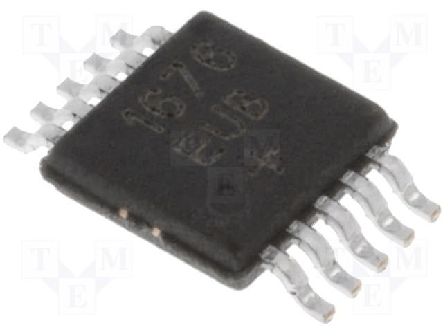 MAX1676EUB+ SMD Mikroshēma DC-DC converter, Step-up, 3.3V-5V, 420mA, SO10-150