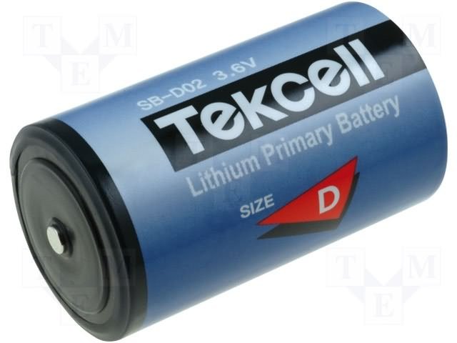 Litija baterija, 3.6V, D, Ø34*61mm, 19000mah, 100gr.
