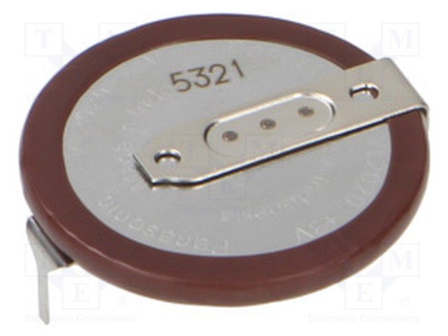 Akumulatori Li-Ion, VL2020, 3.0V, 0.02aH, 20x2.7mm, horizontala, ar kajam, 3.12gr.