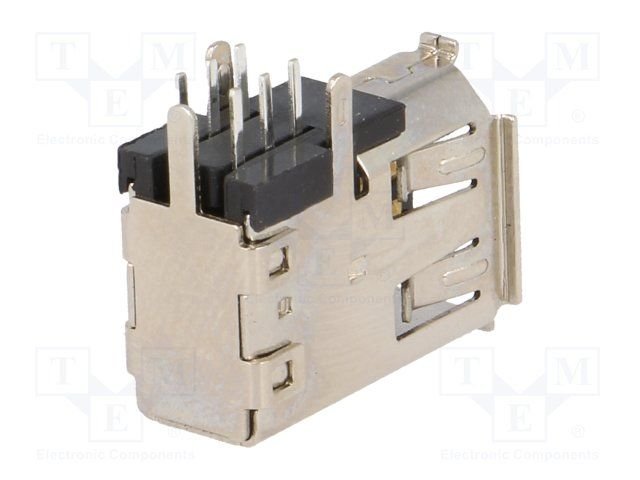 Fire Wire 6pin (IEEE1394) ligzda, vertikāla, montāža uz šasijas