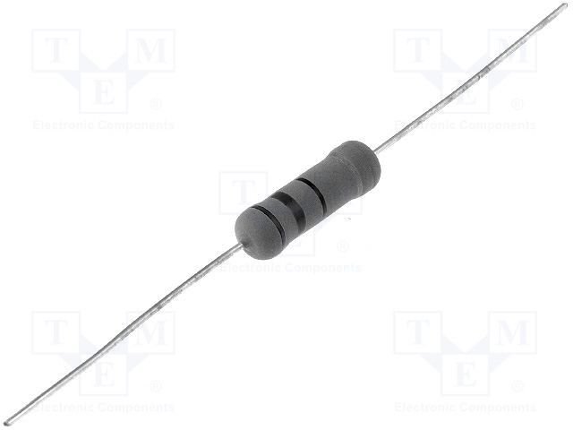 3R3 3W, ±5%; Ø5.5x16mm, Rezistors, stiepļu