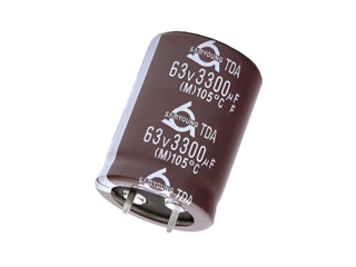 3300/63V, 105C, Ø25x35mm, ±20%, Kondensators elektrolītisks, 2000h, Snap-in, SamYoung