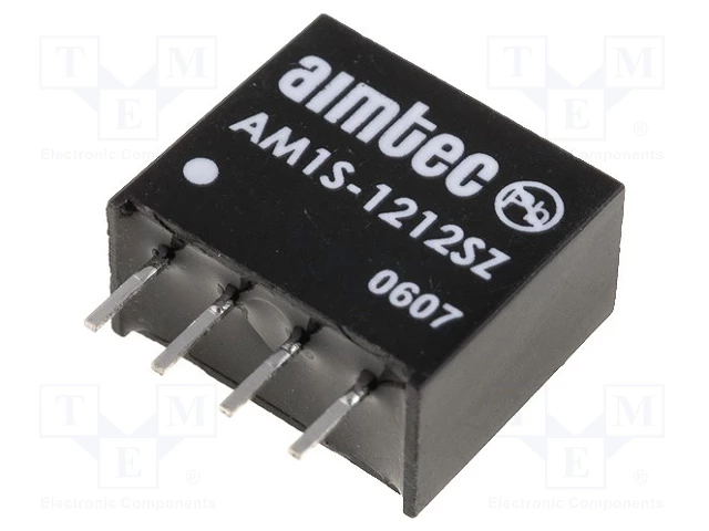 AM1S-1212SZ Converter DC/DC 12V=>12V, 1W, 83mA, SIP4