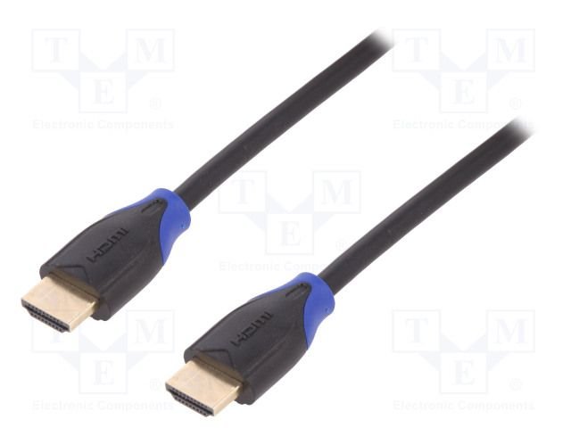 HDMI 19p štekers/19p štekers, versija 2.0, High Speed + Ethernet, 4K, UHD, 3m