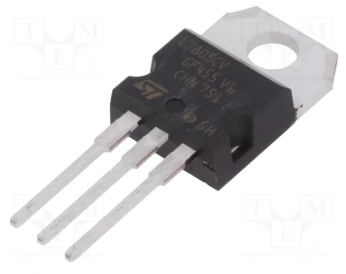 7805CV-DG Mikroshēma stabilizators +5V, 1.5A, radiatora biezums 1.2mm, TO-220