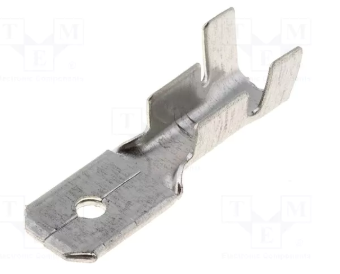6.3x0.8mm spaile, spraudnis, atvērta, neizolēta, 1.5...2.5mm2