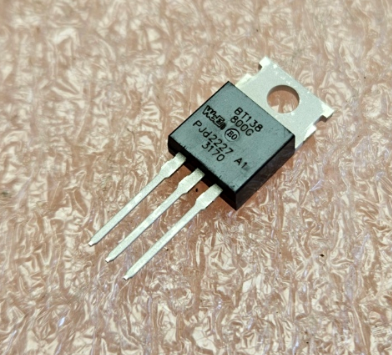 BT138/800G Triaks 800V, 12A, Igt<50mA, TO-220