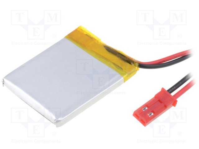 Akumulators Li-pol, 3.7V/400mAh, izvadi, 4.0x30x35mm