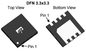 AON7140 SMD Tranzistors N-FET, LogL(1.4...2.4V), 40V, ±20V, 50A, 46W, 0R0023, DFN3x3
