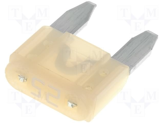 Drošinātājs auto mini 25A, 32V, 10.9 x 16.3 x 3.8mm
