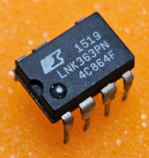 LNK363PN Mikroshēma, AC/DC Converters 4.7W/85-265VAC, 7.5W/230VAC, DIP7