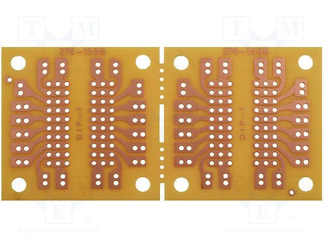 Maketēšanas plate 45x91mm ar 200 caurumiem, getinaks, 1.5mm