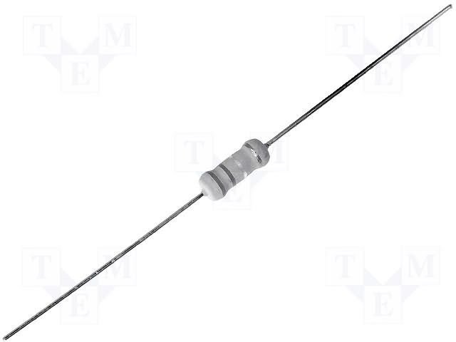 0R18 2W Rezistors metal oxide, ±5%, Ø5x12mm