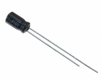 10/25V 105C, Ø4x7mm, ±20%, Kondensators elektrolītisks, 1000h, PANASONIC, ar lokanien izvadiem
