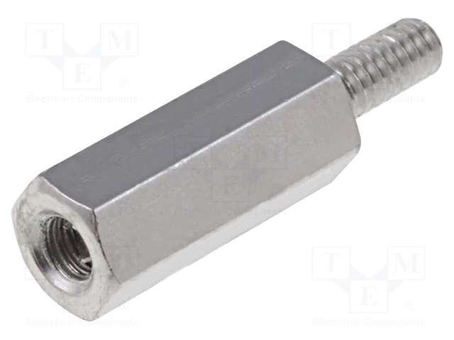 Distancers L=10mm, M2 iekšeja vitne- M2 areja vitne, misiņš