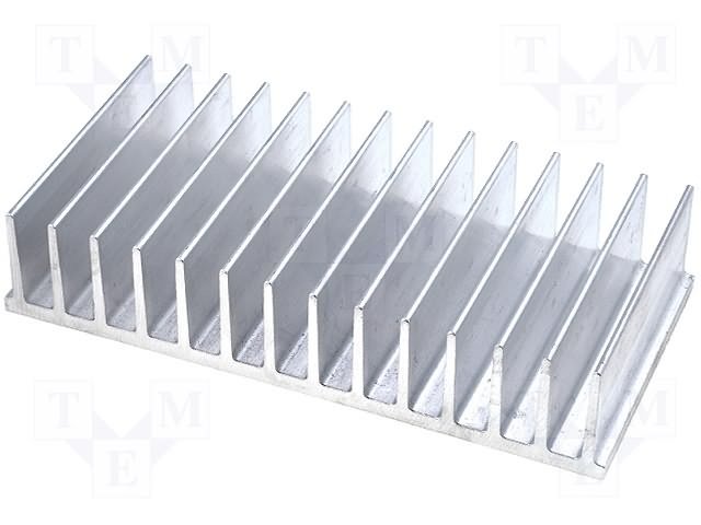 Radiators 165x80x35mm, aluminijs, sudraba krāsa