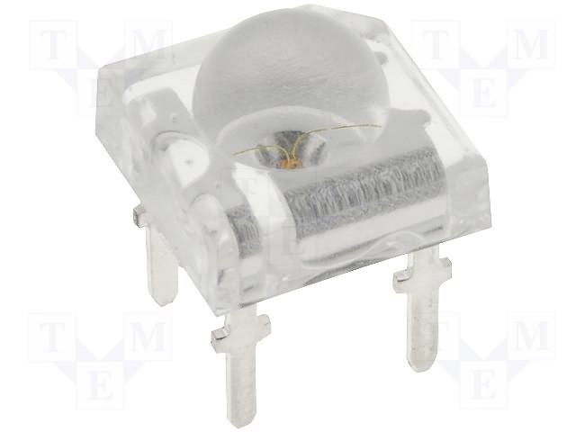 7x7mm, dzeltena, superflux, 2000...6000mcd, 120°, 1.8...2.6V/50mA, 585-595nm, gaismas diode