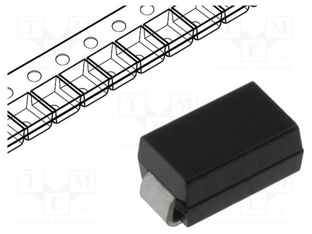 M7 SMD Diode, 1000V, 1A, 1500ns, SMA