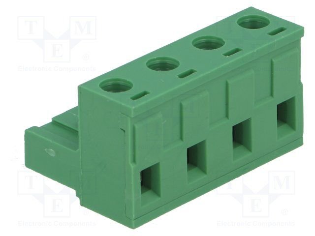 Terminal Blocks vadam, štekers, 4pin, 7.5mm, 2.5mm2, 28AWG...12AWG, 20A, 400V, aizspiednis zem skrūves