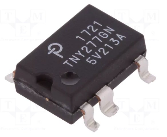TNY277GN SMD Mikroshēma, AC/DC Converters 18.5W/85-265VAC, 23.5W/230VAC, SMD-8C