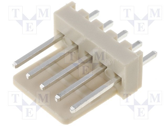 5pin, ligzda/papa, šasijai, solis=2.54mm, taisns, THT, 250V/3A, NS25