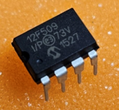 PIC12F509-I/P Mikroshēma PIC microcontroller, SRAM:41B, 4MHz, DIP8