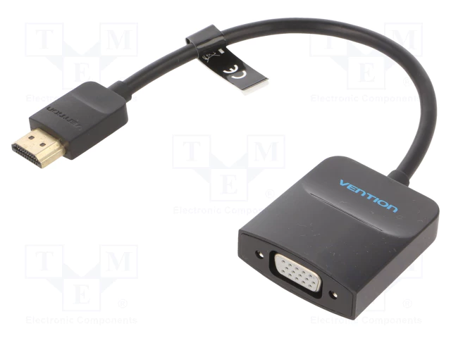 HDMI 19p štekers/VGA Ligzda, Konverters, 0.15m, VENTION