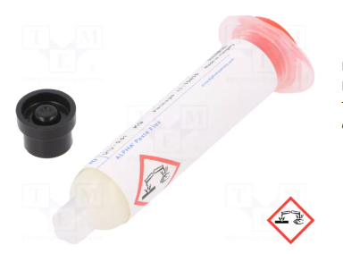 Fluss SMD GEL, 10mL, halide-free, ROL0, synthetic, balta krasa, OM-338