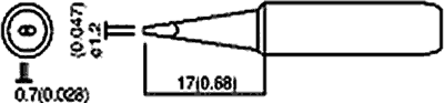 Loduzgalis 1.2mm, lodešanai stacijai ETC-RW900D
