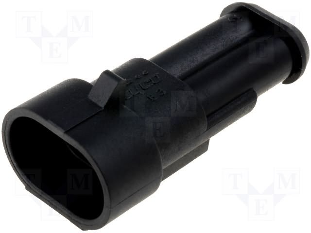 AMP serija Superseal 1.5 "papa" 2PIN, IP67, 14A/24VDC